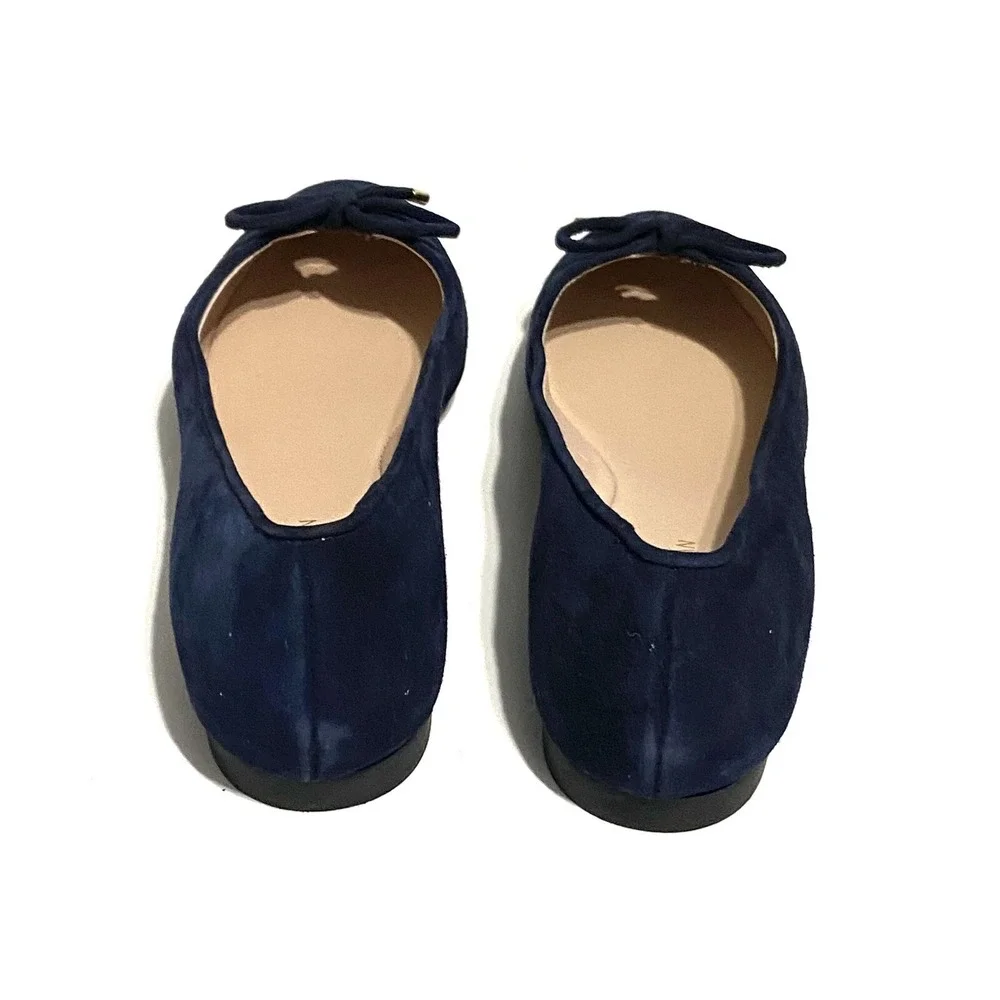 STUART WEITZMAN Womens Ballet Flats Gabby Almond Toe NEW Slip On Suede 5 M
